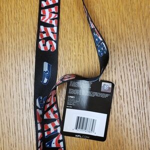 NFL Seahawks Black and Red Lanyard